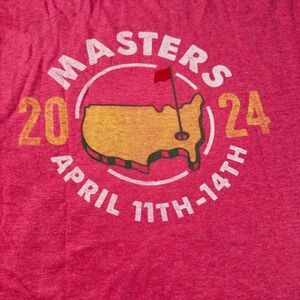 NWT! ⛳️ Masters 2024 Men's Red T-Shirt Size Large